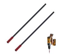 2 PCS Magnetic Drill Bit Extension Holder, 300mm 12inch Long Drill Bit Extender with Strong Magnet Shank Hand-Held 1/4 inch Quick-Change Hex Shank Steel Screwdriver Extension for Impact Driver