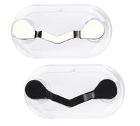 2 Pcs Magnetic Glasses Holder, Stainless Steel Eyeglass Holder, Multi-Functional Magnet Storage, Strong Magnet Spectacle Holder for Glasses Sunglasses Reading Glasses Earphones ID Card ID Badge Holder