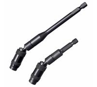 2 Pcs Magnetic Pivot Drill Bit Holder,1/4" Hex Pivoting bit Holder, 20 Degree Rotary Quick Release Drill Extension Screwdriver Bit Holder for Narrow Spaces or Corners