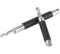 2 Pcs Magnetic Screwdriver Bit Holder, Magnetic Screw Drive Guide Drill Bit Holder Extendible Hex Shank Impact Bit Holder for Driver Socket 1/4inch Electric Screwdriver Bit Holder Adapter