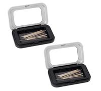 2 Pcs Magnetic Sewing Needles Case,Strong Magnet Sewing Needle Case,Portable Magnetic Pin Holder with Clear Lid,Knitting Needle Storage for Small Metal Items,Quilting,Paper Clips,Bobby Pin
