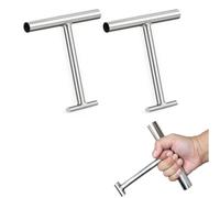 2 PCS Manhole Lifting Keys, T Shape Drain Cover Hooks 16cm | Stainless Steel T-Bar Hooks With Sturdy Design For Lifting Drain Covers And Outdoor Maintenance Tasks