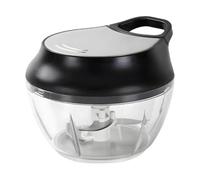 2 Pcs Manual Food Chopper, 3 Blade Hand Pull String Mini Vegetable Processor, Compact Garlic Onion Mincer for Kitchen, 16.9 fl oz / 500 ml Capacity, 4.88 in / 12.4 cm Opening