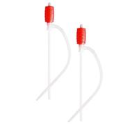 2 Pcs Manual Gasoline Siphon Pump Hose for Car Fuel Tank Transfer | Reusable Plastic, Multi-fluid Use, Includes Oil Suction Hose and Water Transfer Hose, DIY Mechanics