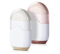 2 Pcs Manual Pencil Sharpener With Eraser and Container - Mini 2-in-1 for Kids, Adults, Students - School, Home, Office Supplies (White)
