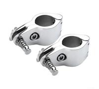2 Pcs Marine Grade Bimini Top Hardware 316 Stainless Steel Hinged Jaw Slide for Boats (38mm)
