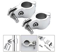 2 Pcs Marine Grade Bimini Top Sliding Fitting Stainless Steel Jaw Slide for Boat Use (30mm)