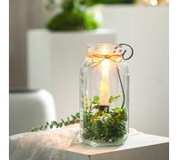 2 Pcs Mason Jar Candle Holder Farmhouse Hook Taper Candle Holder Insert Iron Vintage Rustic Decor Wedding Table Centerpiece Fits 2 Qt Jar Glass Vases for Rustic Fall Home Decor Halloween Outdoor