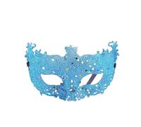 2 Pcs Masquerade Mask For Women Venetian Costume Half Face Costume Cosplay Lace Eye Mask Party Feather Mask(Style6)