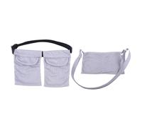 2 PCS Mastectomy Drainage Pouch with 3 Pouch,Mastectomy Supplies,Adjustable Drain Holder After Tummy Tuck,for Bilateral Mastectomy/Breast Explant/Reduction Surgery,Post-Surgery Accessories (Grey)