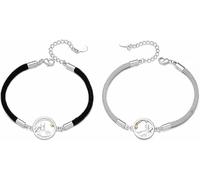 2 PCS Matching Bracelets for Couples, The Little Prince and The Fox Bracelets, His And Her Long Distance Relationship Bracelets, Birthday Christmas Gifts for Men, Women, Boyfriend, Girlfriend