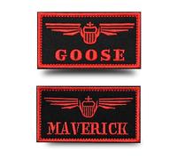 2 PCS Maverick/Goose Funny Meme Patches Tactical Embroidered Hook and Loop Applique Badge Patches for Vest,Hat,Bag,Uniforms,Armband,Biker,Pants,Clothes,Backpack,Jacket,Coat,Pouch