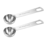 2 PCS Measuring Spoons Tablespoon Measuring Spoon 1/2 tbsp (1.5 TSP | 7.5 ml | 1/4 oz) Mini Spoons Stainless Steel Measures Spoon for Kitchen Cooking Spoon(Silver)