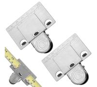 2 PCS Measuring Tape Clips, Stainless Steel Precision Tape Measure Fixing Clips, Universal Measuring Tool for Accurate Readings in Curves Corners, Fits All Standard Tape Measures