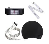 2 PCS Measuring Tape for Body Measurements, 150cm/59in, Double Scale Body Tape Measure, Retractable Tape Measure for Body Measurements with Lock Button for Body Measurements (Black)