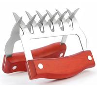 2 Pcs Meat Shredder Claws,Meat Divider, Stainless Steel BBQ Tool for Pulled Pork, Chicken & Beef Separator Kitchen Utensil for Shredding, Carving and Handling Meat