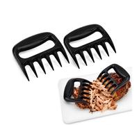 2 PCS Meat Shredder Claws Pulled Pork Shredding Forks, Heat Resistant Ergonomic BBQ Meat Handler for Adults Grill Masters, for Home Kitchen Outdoor Barbecue Summer Parties, Roasting Accessories Set