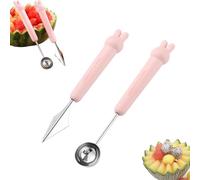 2 Pcs Melon Baller Scoop Cute Fruit Baller Ice Cream Scoop for Kitchen Tools, Fruit, Ice Cream, Cookie