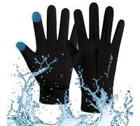 2 PCS Mens Touch Screen Waterproof Winter Thermal Gloves for Football, Cycling, Walking, Driving, Running - Men Women