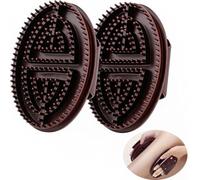 2 Pcs Meridian Brush,High Quality Silicone Pressure Meridian Body Massage Brush,Relieve Muscle Fatigues Massage Brushes for Belly,Scrubber for Acupressure Relaxation and Relieve Muscle Fatigues