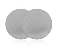 2 Pcs Metal Coffee Filter for AeroPress, Reusable Filter for AeroPress Go & Original Stainless Steel, Durable, Alternative to Paper Filters, Provides Fuller Bodied Coffee, Easy to Clean, Gray