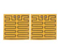 2 Pcs Metal Component, Mini Heating Pad 1.57 x 1.57 in, S Shaped Circuit for Uniform Heat, Self Adhesive Small Heating Pad with Rivet Connectors for DIY Hand Warmer
