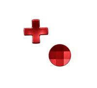 2 Pcs Metal D-Pads Parts Directional Pad Kits for Xbox Elite Series 2 for Xbox Elite 2 Core Controller, Replacement Parts Directional Pad Button Kits for Xbox One Elite Series 2 Controller (Red)
