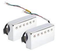 2 Pcs Metal Dual Coil Pickups, 50Mm 52Mm For, Lp, Sg, Es Electric Guitars