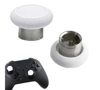 2 Pcs Metal Elite Series 2 Short Thumbsticks for Xbox Elite Series 2, Elite 2 Core Controller, Magnetic Analog Joysticks for Xbox Elite Series 2 Core Standard Height Thumbsticks (White)