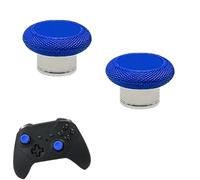 2 Pcs Metal Elite Series 2 Short Thumbsticks for Xbox Elite Series 2, Elite 2 Core Controller, Magnetic Analog Joysticks for Xbox Elite Series 2 Core Standard Height Thumbsticks (Blue)