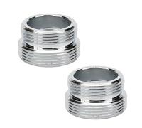 2 Pcs Metal Faucet Adapter, External Thread M16-M28 to External Thread M22, Purifier Adapter, for Connecting Aerators to Kitchen Faucets(M20-M22)