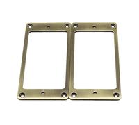 2 Pcs Metal Pickup Ring Cover Frame Flat Pickup Mounting Rings For LP/SG Guitar Guitar Parts(Bronze)