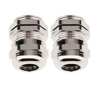 2 Pcs Metal Waterproof Connector Cable Gland Connector M18 x 1.5
