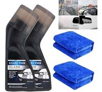 2 PCS Micro-Molecular Anti-Fog Coating Agent Wiper, Magic Anti-Fog Coating, Anti Fog for Car Windshield, Windows, Mirrors, Glasses, Swim Goggles, Car Defogging