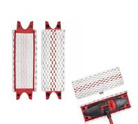 2 pcs Microfiber Mop Pads compatible with Vileda 1 / 2 Spray Mop Replacement Household Double Buckle Head, Microfiber Washable Cleaning Pad