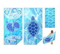 2 PCS Microfibre Beach Towels for Adults, Extra Large Quick Dry Towel with Double Side Print Sand Free Lightweight Travel Towel for Adults Women Men Beach Essentials Accessories, 180 × 90 cm(05)