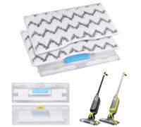 2 PCS Microfibre Mop Cloths Replacement for Shark VACMOP VM252/VM250/VM205/VM200/VM190/VC205/QM250 Flat Mop Spare Parts, Washable and Reusable Mop Pads