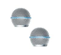2 PCS Microphone Replacement Ball Head Grille for Shure BETA 58A,BETA 58 Microphones