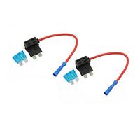 2 Pcs Mini Add-a-Circuit ACN ATM Blade Style Fuse Holder Tap 15A