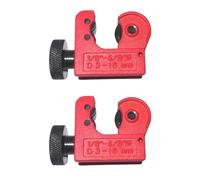 2 Pcs Mini Arrow Cutter, Handheld Archery Pipe Tube Cutting Saw Tool for Copper PVC Aluminum Thin Stainless Steel Tubing, 3-22 mm / 0.12-0.87 in Adjustable, Alloy Steel Blade, Red Body