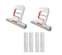 2 PCS Mini Foldable Desktop Mop, Mini Mop for Mall Spaces, Compact Cleaning Tool for Small Spaces, One-Hand Squeeze Handle & Replaceable Head, Mini Lazy Hand Wash Short Device for Bathroom, Kitchen