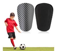 2 Pcs Mini Football Shin Pads, Small Soccer Shin Guards for Youth Kids Boys Girls Teenagers Compact Comfortable Lightweight Shin Defender Protective Soccer Equipments (10 * 6cm)