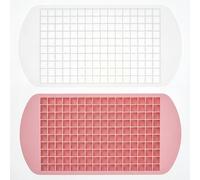 2 Pcs Mini Ice Cube Trays, Silicone Ice Cube Tray, Reusable FlexibleIce Molds for Coffee, Whiskey, Cocktail, Milk Tea, Juice, Chocolate, Drink, Party Home Kitchen