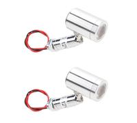 2 Pcs Mini LED Spotlight DC12V 1W 30° Angle Indoor Accent Up Lights Jewellery Showcase Spot Light for KTV Cabinet Bookshelf Hallway Rv Micro Reading Light (Warm Light)