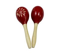 2 Pcs Mini Maracas for Kids Portable Percussion Instruments, Rhythmic Ball Wooden Handles for Mexican Fiesta Party, Parties(A)