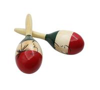 2 Pcs Mini Maracas for Kids Wooden Handles for Early Music Education, Mexican Fiesta Party Rhythmic Ball Durable Beginner