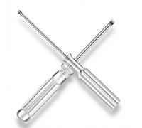 2 Pcs Mini Phillips Screwdriver and Flat Head Screwdriver with Clear Handle for Small Appliances for Electronics Glasses Watch Computer and Small Appliance Repair