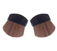 2 Pcs Mini Powder Blush Brush Set, Small Makeup Brush Facial Makeup Brush, Blush Brushes, Powder and Blush Brush Portable Soft Hair Beauty Tool, Makeup Brushes and Tools