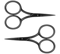2 Pcs Mini Scissors, Small Scissors Stainless Steel Electrophoresis Blades, Sharp and Corrosion Resistant, Comfortable Handle, Suitable for Home, Sewing, School, Office, Especially for Fine Work