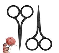 2 Pcs Mini Scissors, Small Scissors Stainless Steel Electrophoresis Blades, Sharp and Corrosion Resistant, Comfortable Handle, Suitable for Home, Sewing, School, Office, Especially for Fine Work